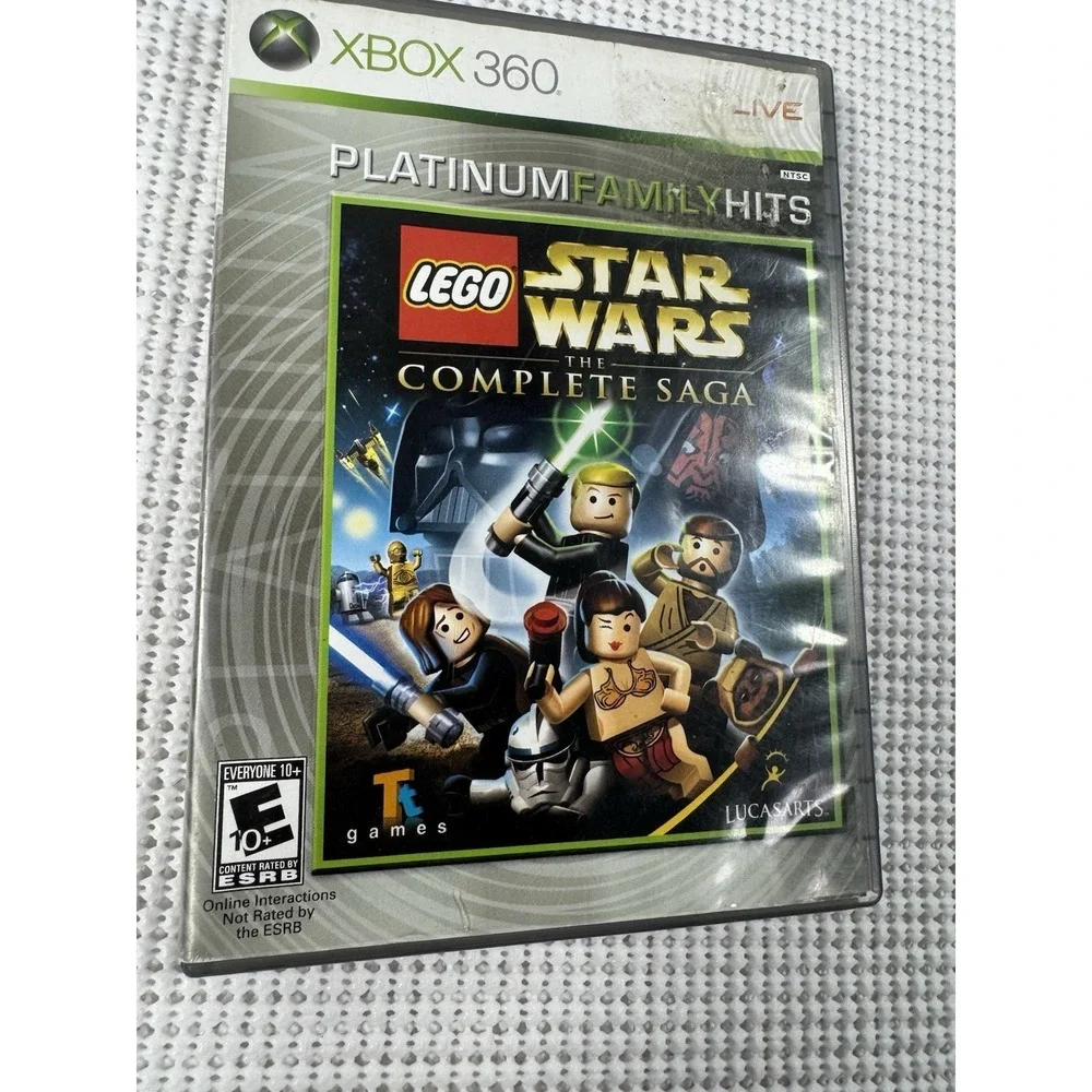 LEGO Star Wars Complete Saga Xbox 360 Platinum Hits Untested (B-2)